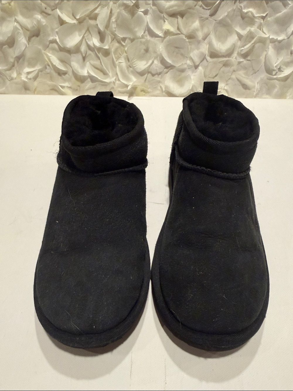 UGG Kids Black Ankle Snow Boots